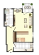 Grundriss - 1-Zimmer-Wohnung in Herzberg!
