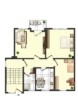 Grundriss - Schöne 3-Zimmer-Wohnung in Herzberg!