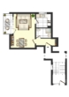 Grundriss - Helle 1-Zimmer-Wohnung mit Balkon!