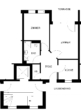 Grundriss - 2 Zimmer Wohnung in Bovenden